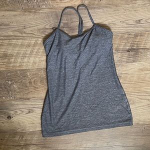 Gray lulu tank top